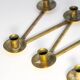 Articulated candlestick Margareta in brass by Lars Holmström – Arvika, Sweden