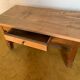 Table basse campagne plateau bois brut