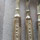 Vintage cutlery set with classic decorative pattern