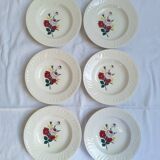Vintage flower soup plates