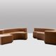 Roberto Pamio. Modular fabric sofa, model Lara. Circa 1980-90.
