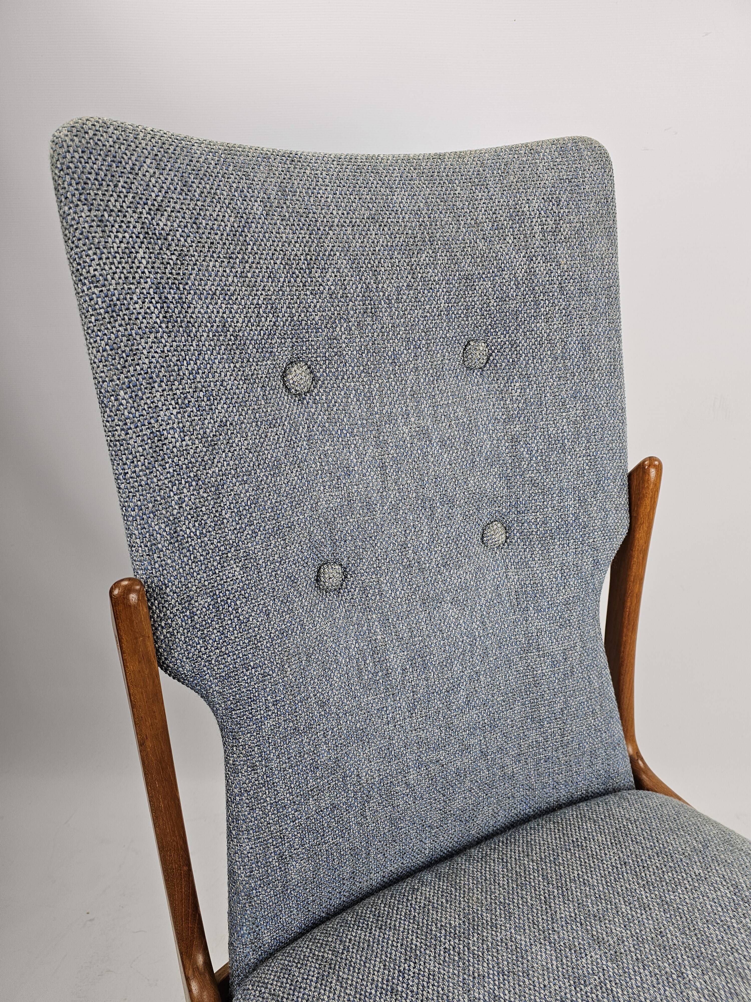 Set of 4 vintage solid wood chairs - Vamdrup 1960