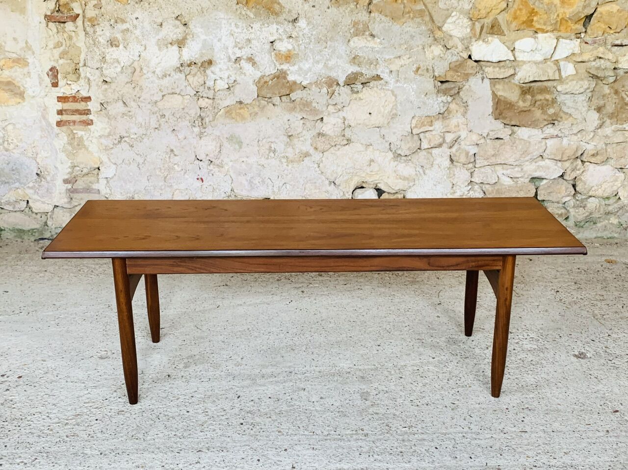 Vintage Danish teak coffee table, circa 1960's