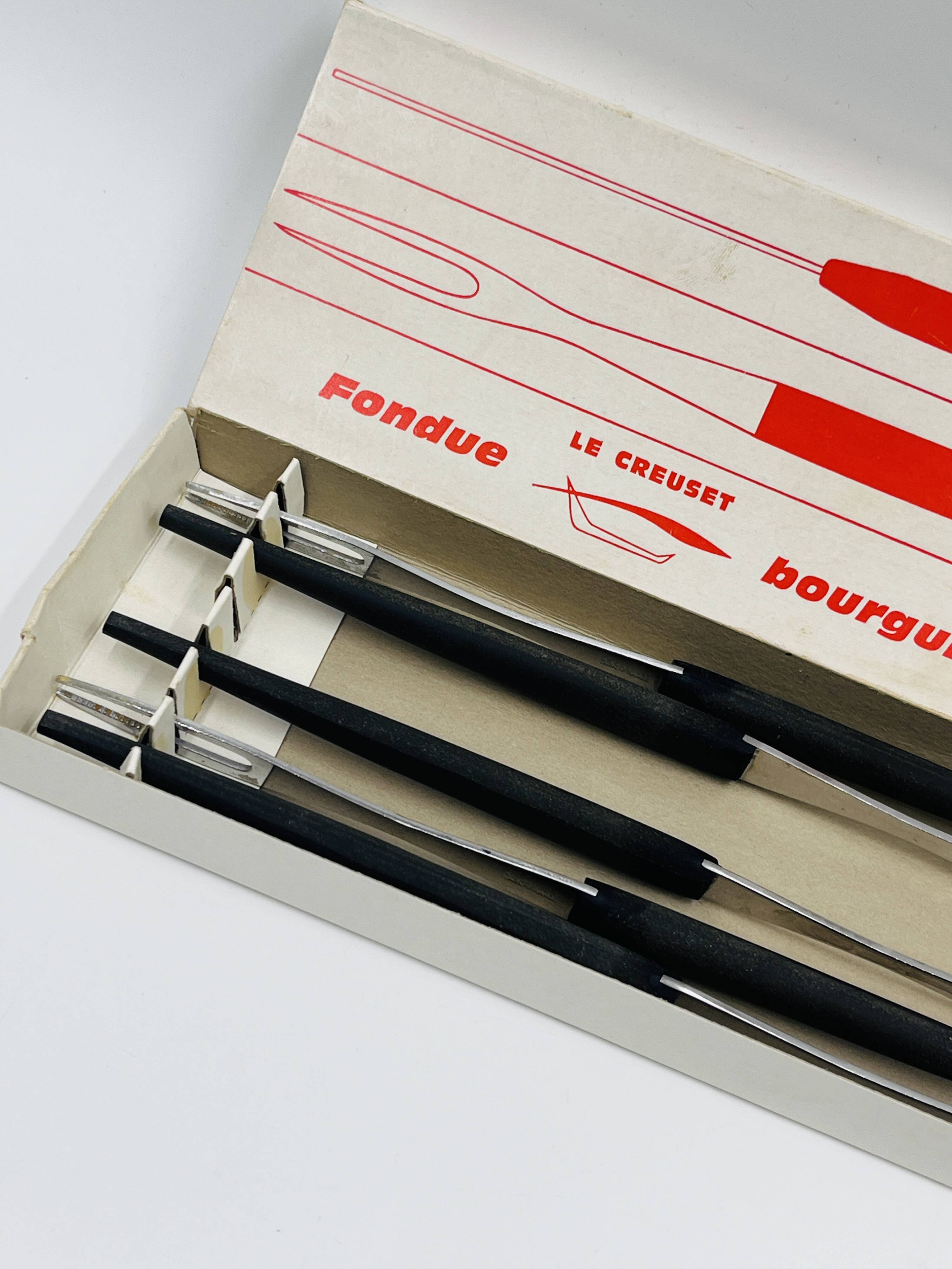 Set of 6 Bourguignonne Fondue Forks Le Creuset