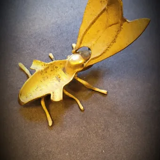 Bronze ashtray representing a fly