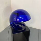 Modern Italian Space Age Blue Foglia 634 Martinelli Table Lamp, by Elio Martinelli for Martinelli Luce, 1969