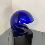 Modern Italian Space Age Blue Foglia 634 Martinelli Table Lamp, by Elio Martinelli for Martinelli Luce, 1969