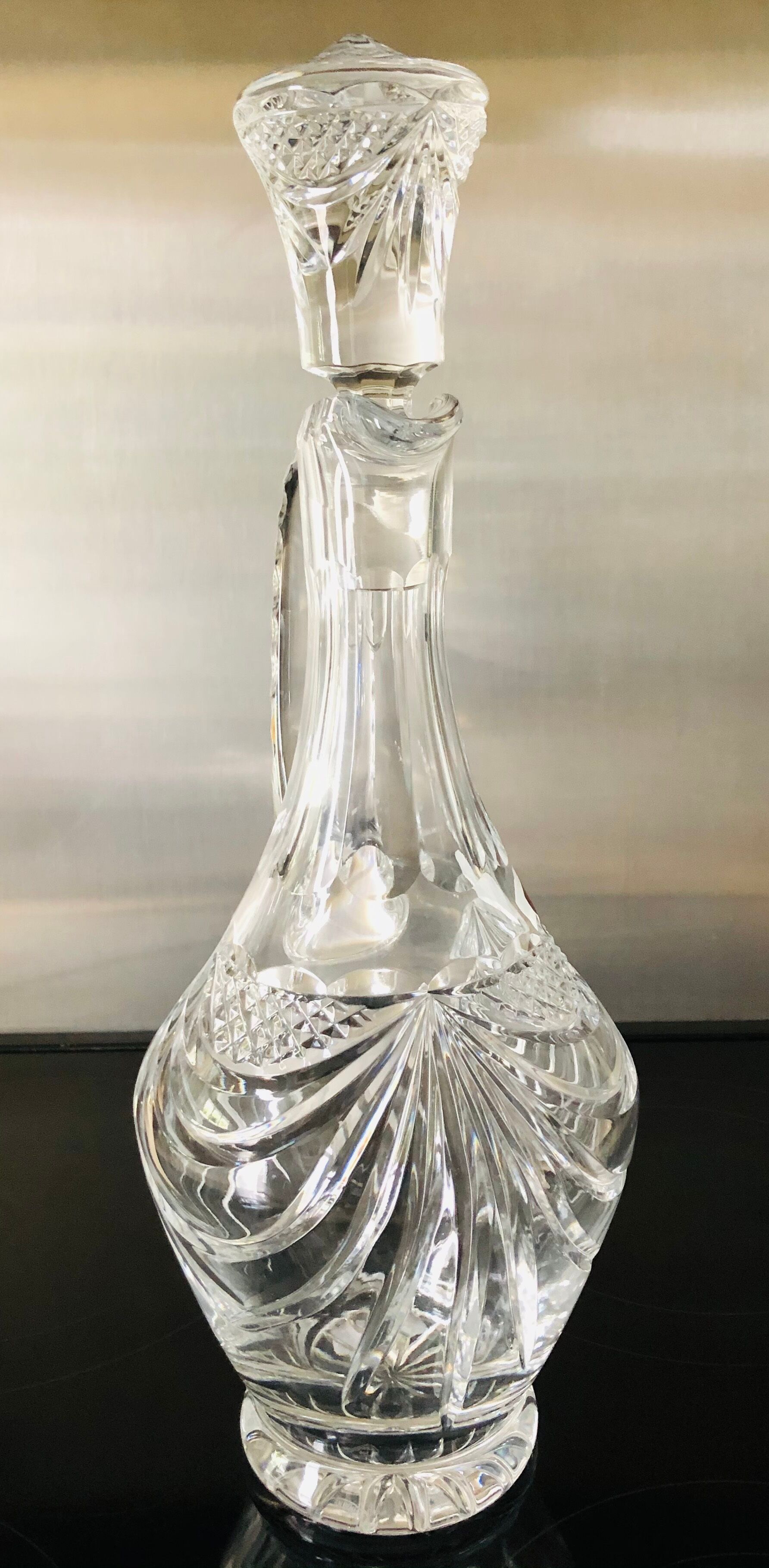 Carafe en cristal taillé