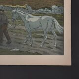 Lithograph by Henri Rivière The Aspects of Nature - The Twilight