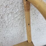 Vintage rattan wall shelf