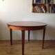 Table ronde teck scandinave