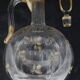 Daum Nancy, thistle carafe, engraved, gilded, crystal, very good condition.