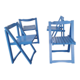 Set of 4 vintage folding chairs