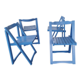 Set of 4 vintage folding chairs
