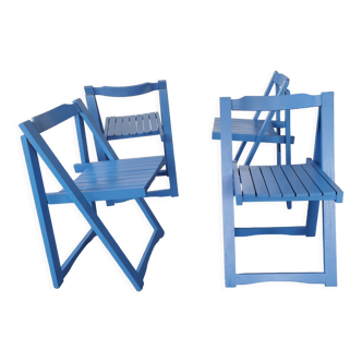 Set de 4 chaises pliantes vintage