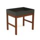 Scandinavian teak and metal planter, Sweden 1960