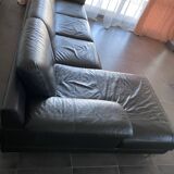 Leather corner sofa