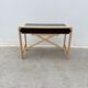 Solid wood and formica desk made by a cabinetmaker.