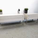 Bedside chest of drawers vintage design 1970