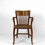 American oak office armchair, USA, circa 1900