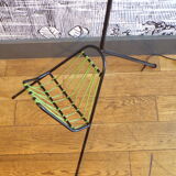 Vintage floor lamp rattan lampshade