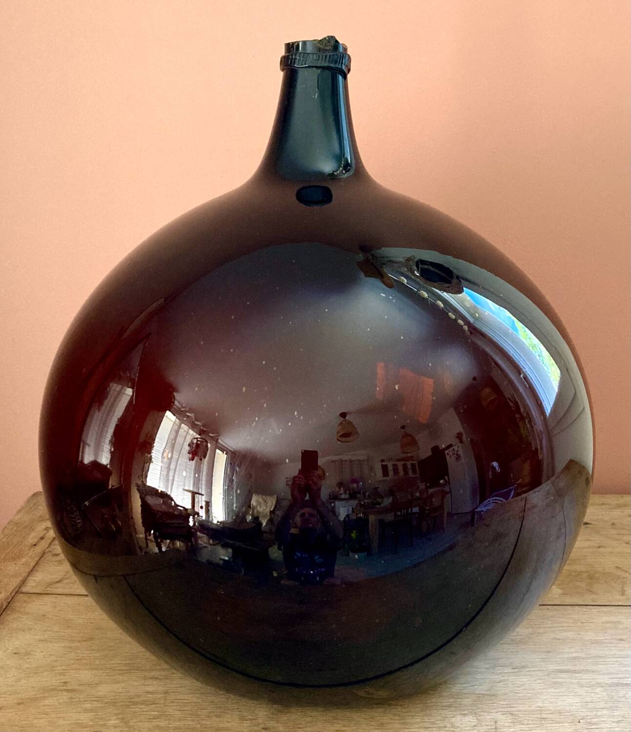 Antique amber demijohn 25-30L