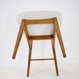 1960s Set of Three Oak Dining Chairs in Boucle, Czechoslovakia