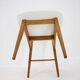 1960s Set of Three Oak Dining Chairs in Boucle, Czechoslovakia