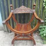 Dagobert walnut armchair