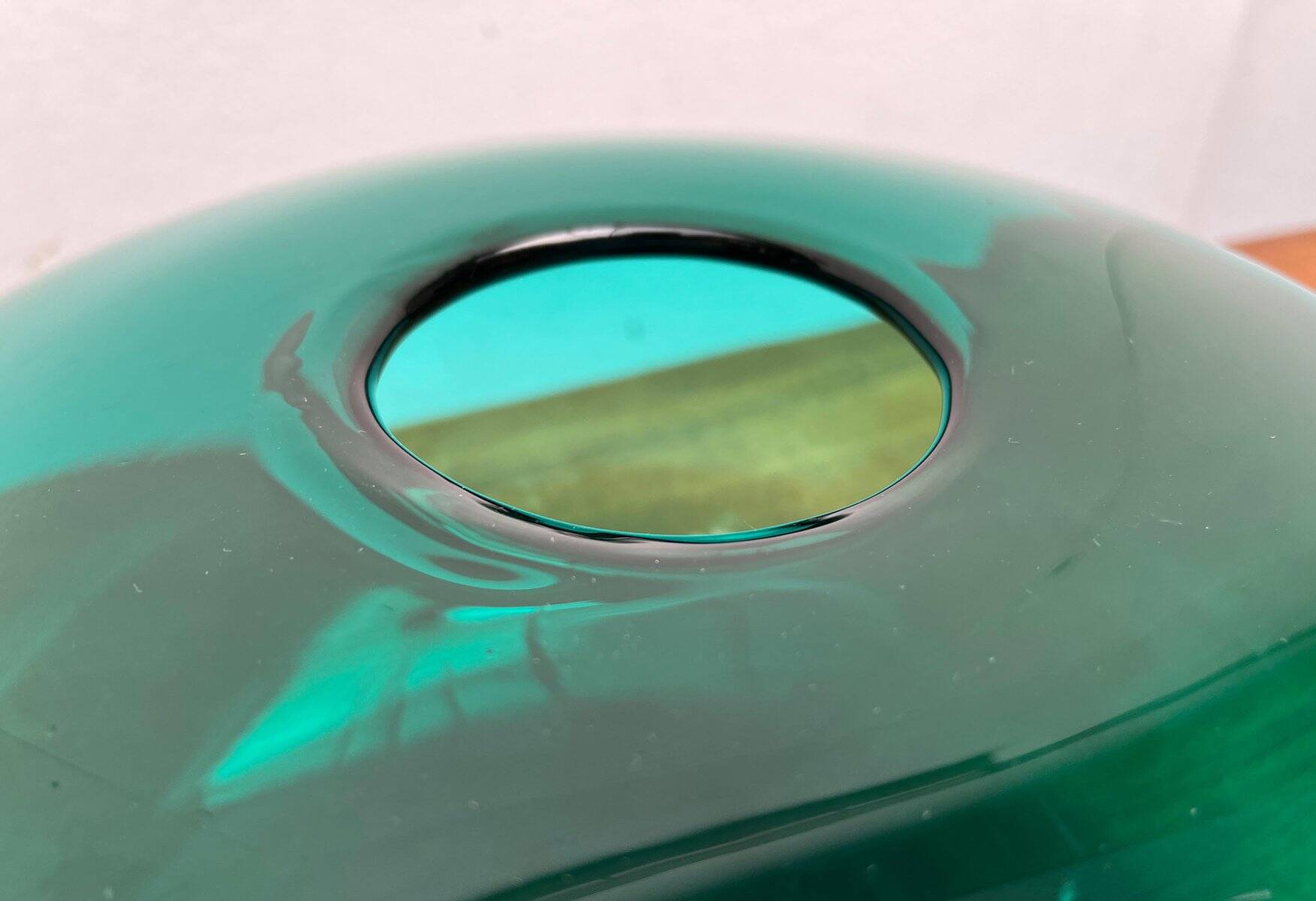 Large vase from the Swedish Stockholm series, handmade glass from Ikea, 1990s.