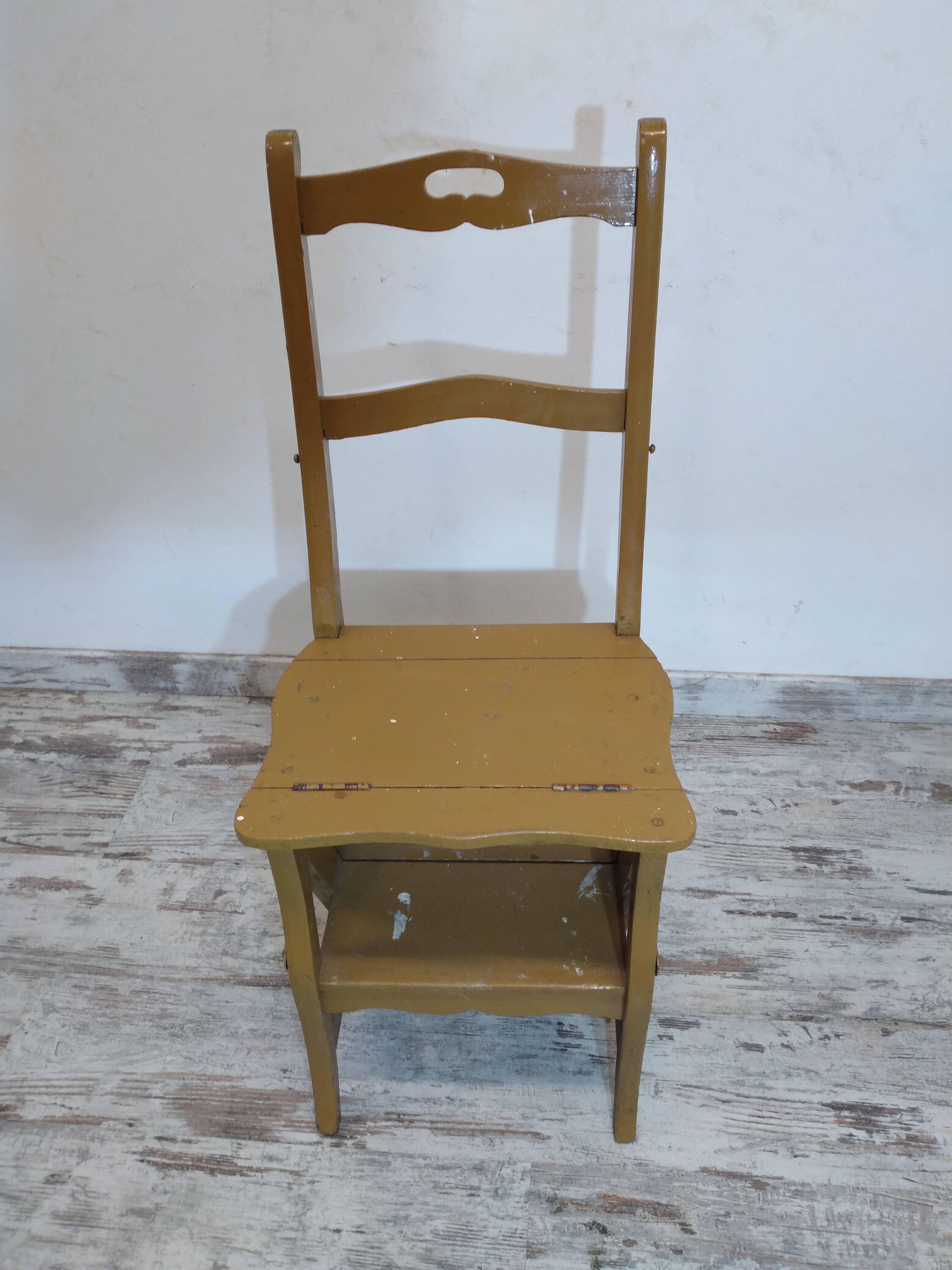 Antique stepladder chair