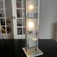 chrome and glass table lamp