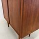 Kai Kristiansen Teak Tambour Door LP Record Cabinet, 1960s.