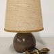 Lampe boule en terre cuite vernissée, France vers 1970