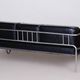 Restored black bauhaus sofa, high-quality leather, chrome-plated steel, 1930s