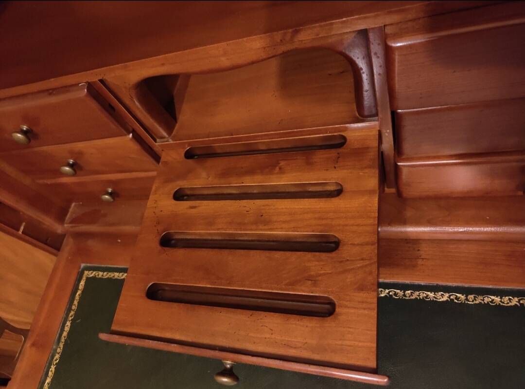 Louis Philippe style solid cherry secretary desk