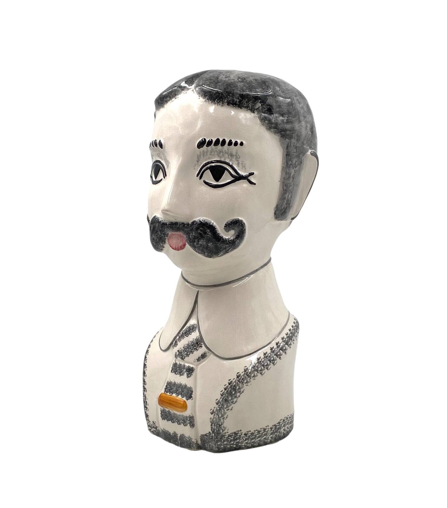 Tarcisio Tosin, Two half-bust sculptures, La Freccia, Vicenza Italy 1960s