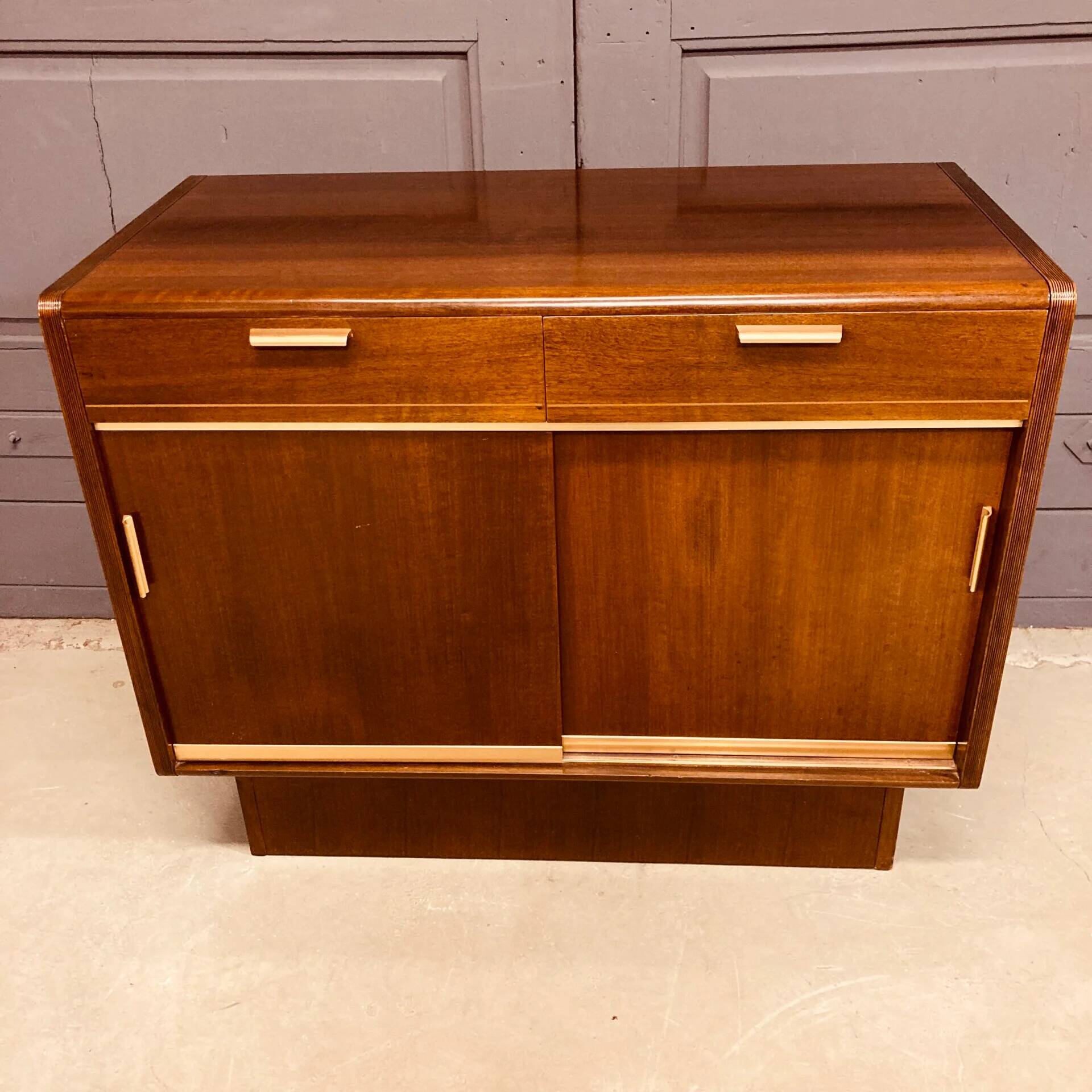 Wall cabinet A.A. Patijn for Zijlstra Joure, 1950s, walnut