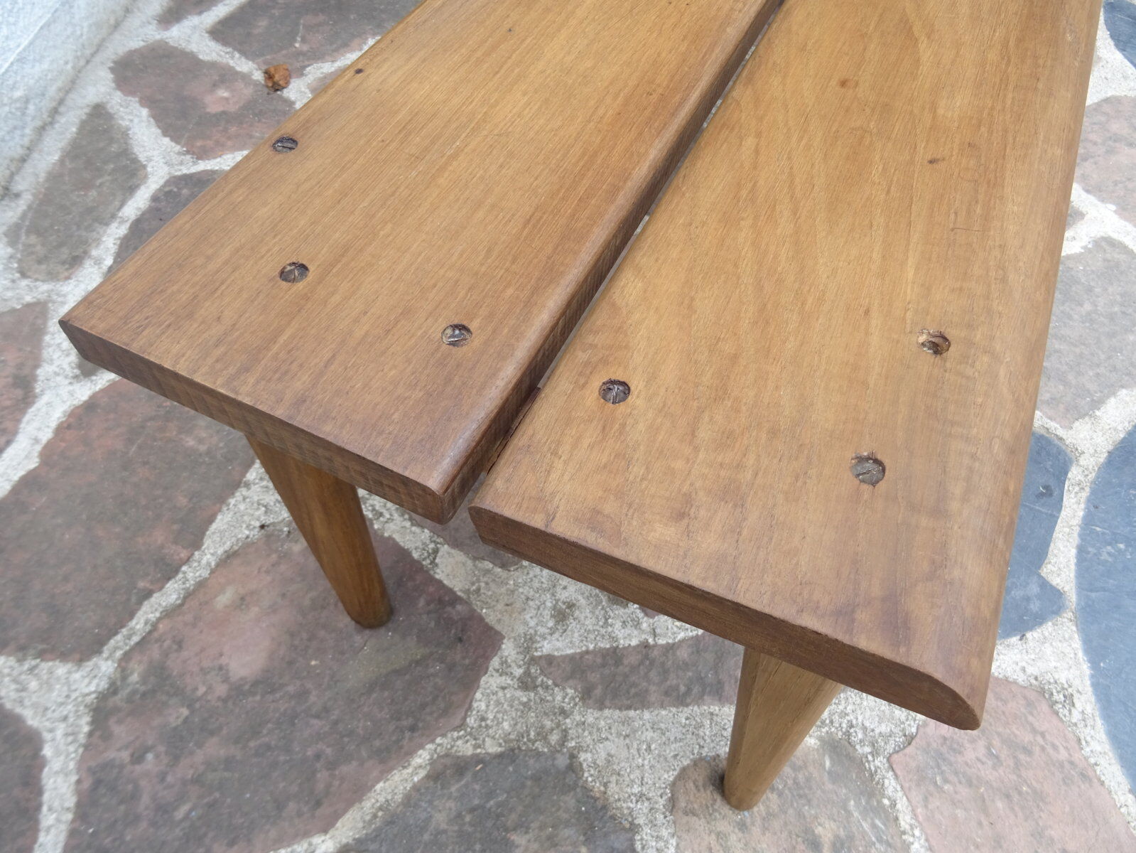 Oak cloakroom bench 247 cm