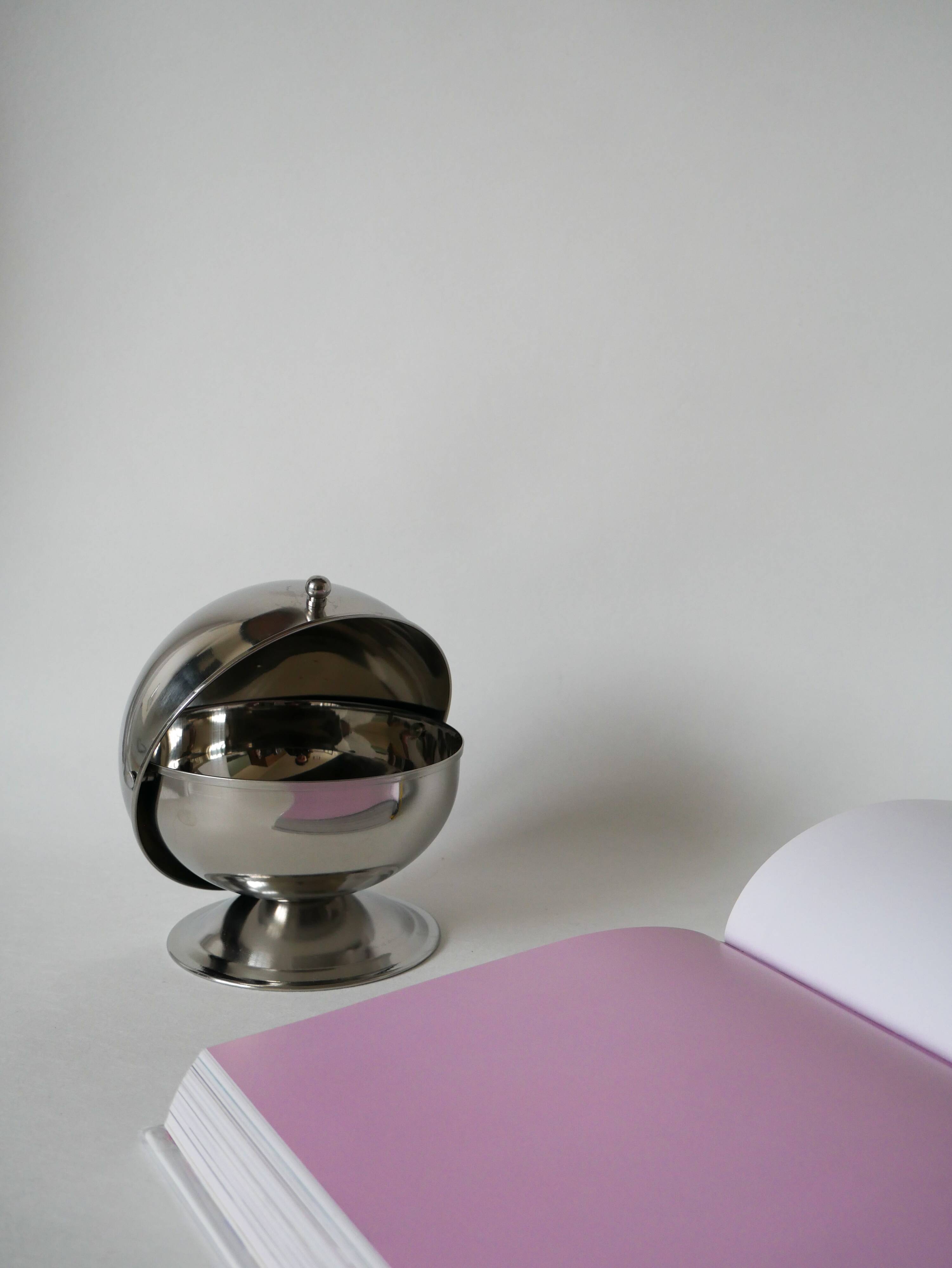 sucrier en inox Design 1970