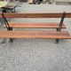 Banc de jardin public de la ville de Paris