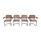 Marcel Breuer cesca B64 chairs, made in italy, 1970