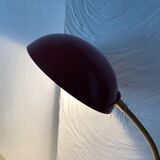 Articulated desk lamp, 1960s, burgundy and gold