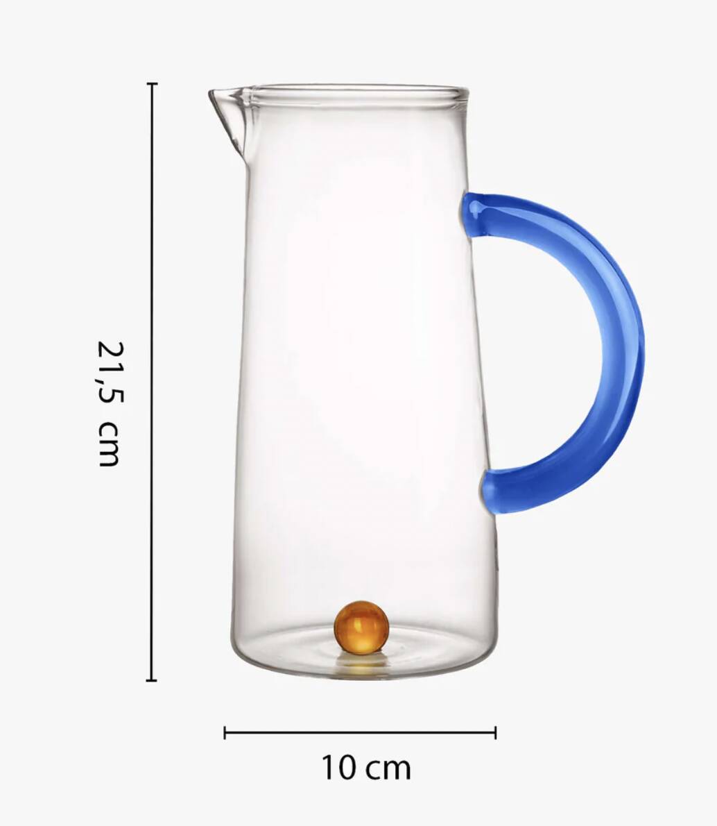 Blue and Amber Carafe