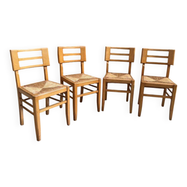 Suite de 4 chaises Pierre Cruege