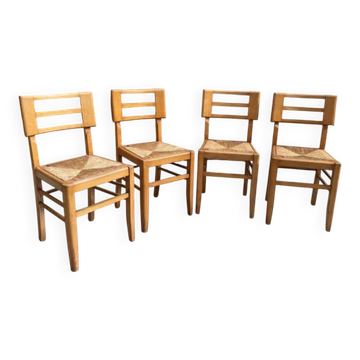 Suite de 4 chaises Pierre Cruege