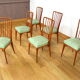 6 Chaises Vintage de Charles Ramos Édition Castellanata 1960