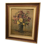 Oil on panel Bouquet