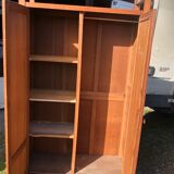Modernist wardrobe in solid oak 1950