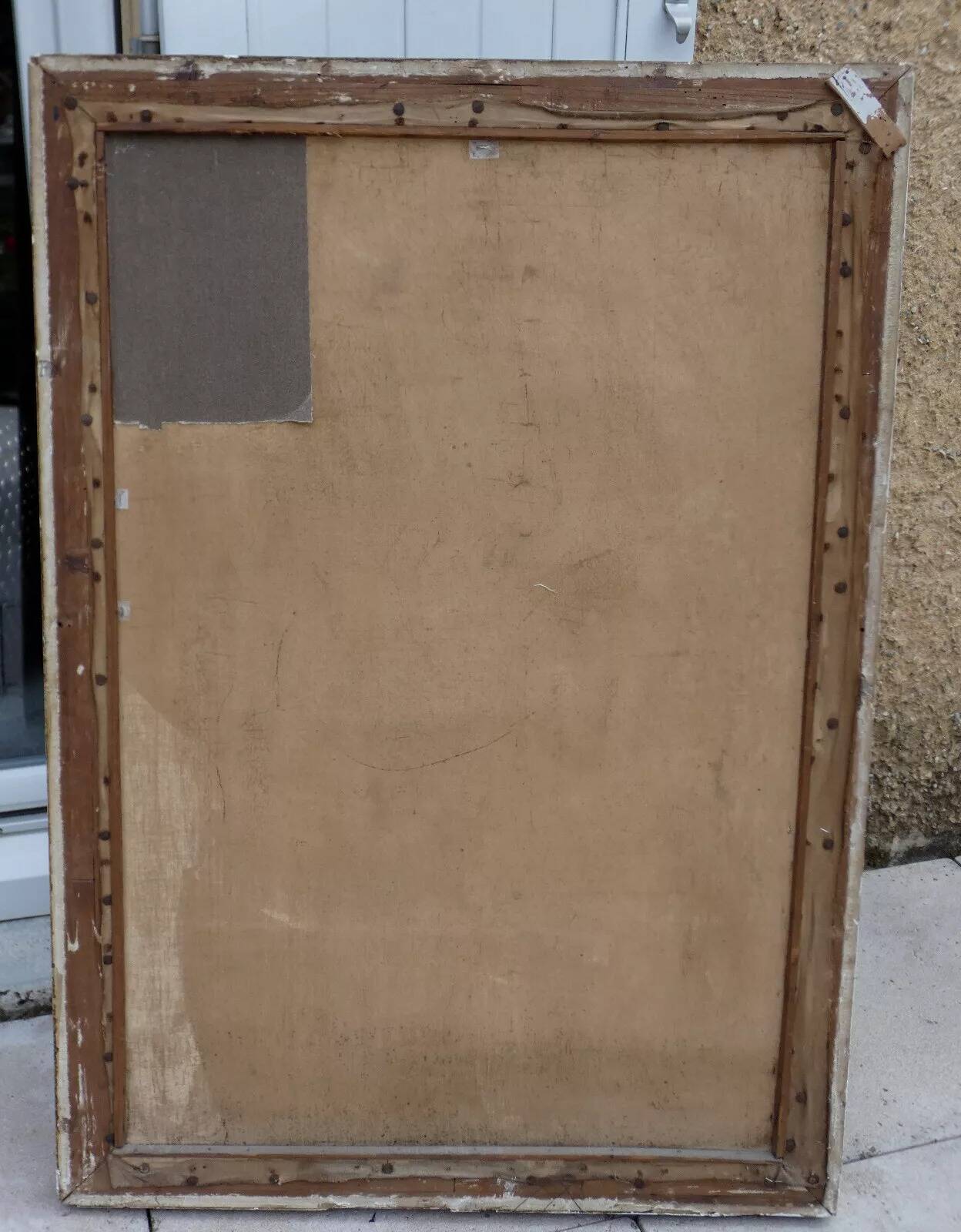 Antique English Painting of a Young Woman Reading